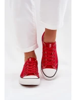 Dámské Nízké Tenisky Big Star model 21705169 Červené - Big Star Shoes Dámské Nízké Tenisky Big Star model 21705169 Červené - Big Star Shoes