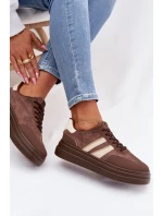 Dámské tenisky na platformě Hnědé model 21997866 - Boto