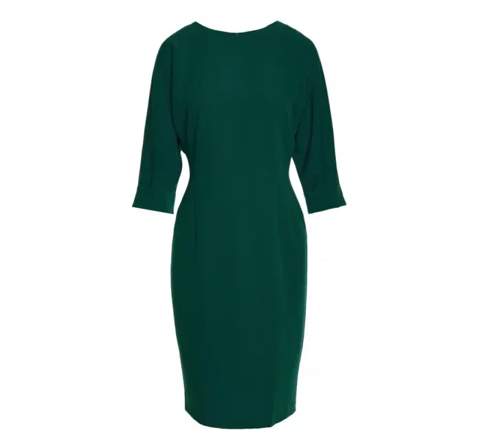 S324 Pouzdrové šaty s netopýřími rukávy - zelené S324 Pouzdrové šaty s netopýřími rukávy - zelené