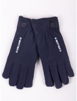 Yoclub Pánské rukavice RES-0164F-195C Navy Blue