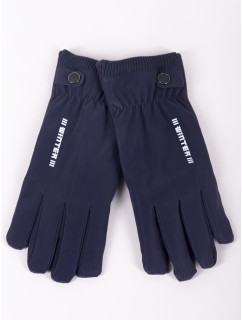 Yoclub Pánské rukavice RES-0164F-195C Navy Blue