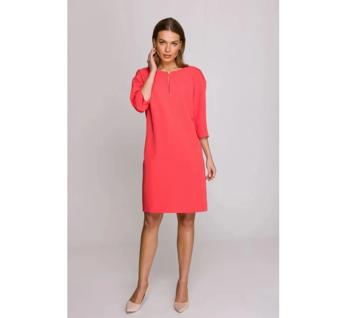 Dámské šaty model 21399713 Korálová - Stylove