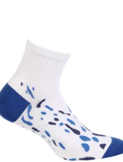MLADÉ PÁNSKÉ PONOŽKY VZOROVANÉ AG+ BÍLÉ 39-41