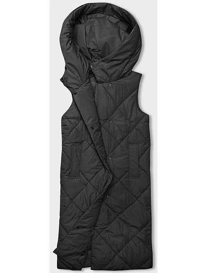 Dámská dlouhá vesta oversize černá (5M3165-392) Dámská dlouhá vesta oversize černá (5M3165-392)