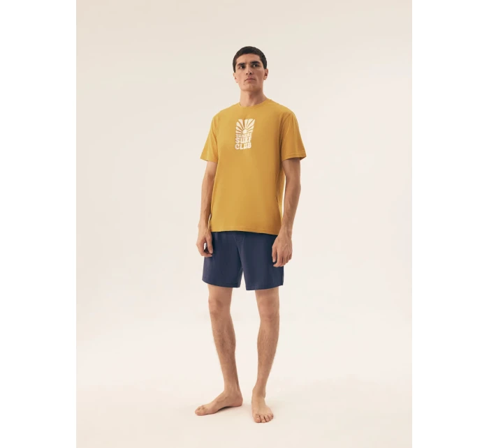 Pánské pyžamo 42600 Sun yellow - HENDERSON Pánské pyžamo 42600 Sun yellow - HENDERSON