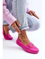 Dámské módní semišové mokasíny růžové model 21625591 - Boto