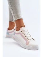 Dámské tenisky s flitry růžové model 21649117 - Boto