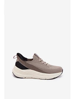 Pánské Sportovní Boty Textilní SlipOn Sneakers Na Platformě  Béžové model 22147184 - Kobbo