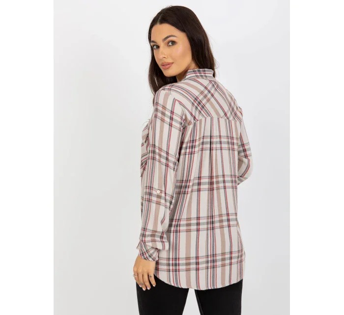 Halenka D70039Z11082A světle béžová Halenka D70039Z11082A světle béžová