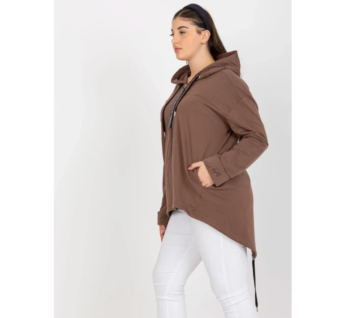 Mikina RV BL 8266.34P hnědá