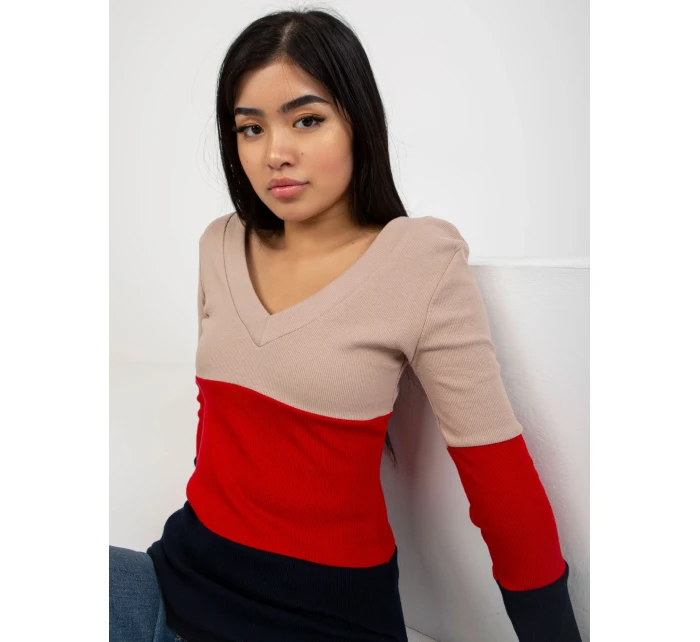 Halenka RV BZ 8429.41P tmavě modrá červená