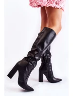 Kozačky na podpatku  model 220512 Step in style