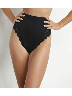 Dámská krajková tanga s vysokým pasem DIM DELICATE THONG - DIM - černá