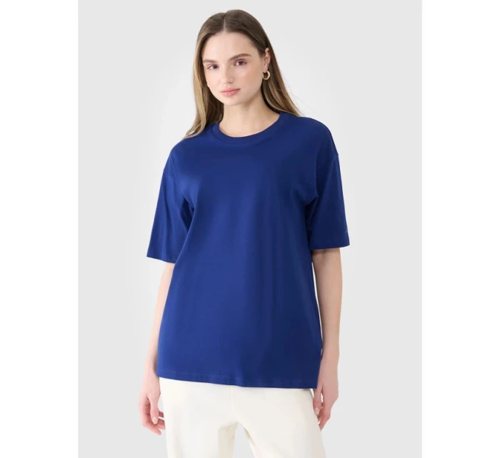 Dámské hladké tričko oversize 4F 4FRSS25TTSHF2694-31S Dámské hladké tričko oversize 4F 4FRSS25TTSHF2694-31S