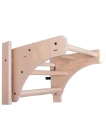 DŘEVĚNÝ KOVOVÝ GYMNASTICKÝ ŽEBŘÍK PRO 4 MADLA S DŘEVĚNOU TYČÍ BENCHK 211W