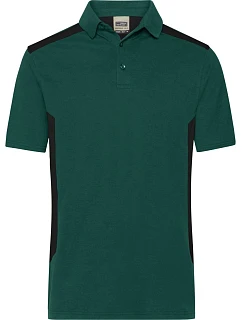 Daiber JN 1826 Pánské pracovní piqué polo "Strong" 02.1826 dark green/black