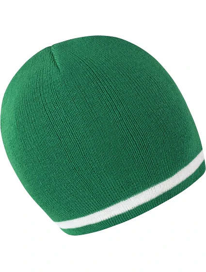 Result Headwear R 368X Pletená čepice s kontrastními pruhy 28.368X emerald/white Result Headwear R 368X Pletená čepice s kontrastními pruhy 28.368X emerald/white