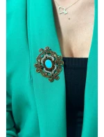 Brož XZ459-107 zlato + modrá