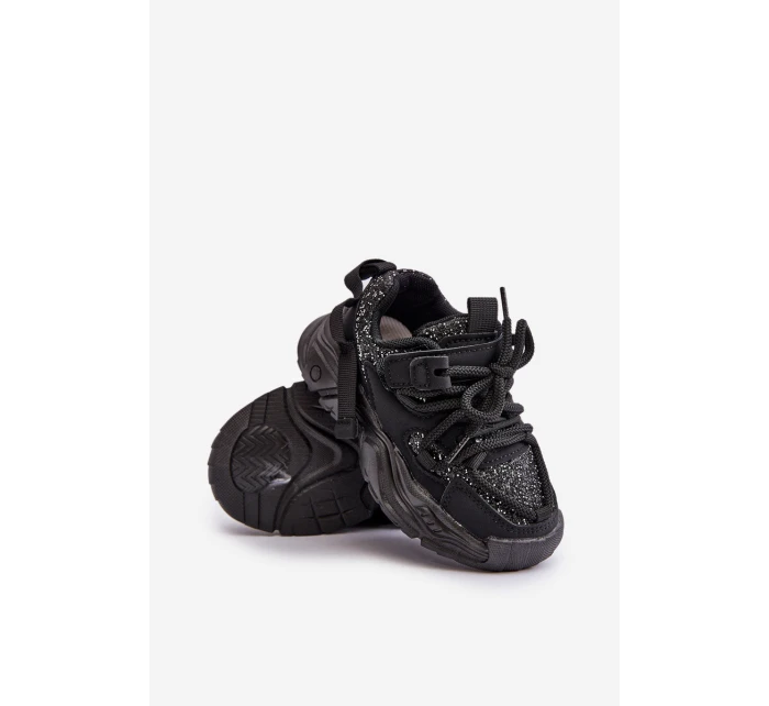 Dětské tenisky zdobené flitry černé model 21673670 - Boto Dětské tenisky zdobené flitry černé model 21673670 - Boto