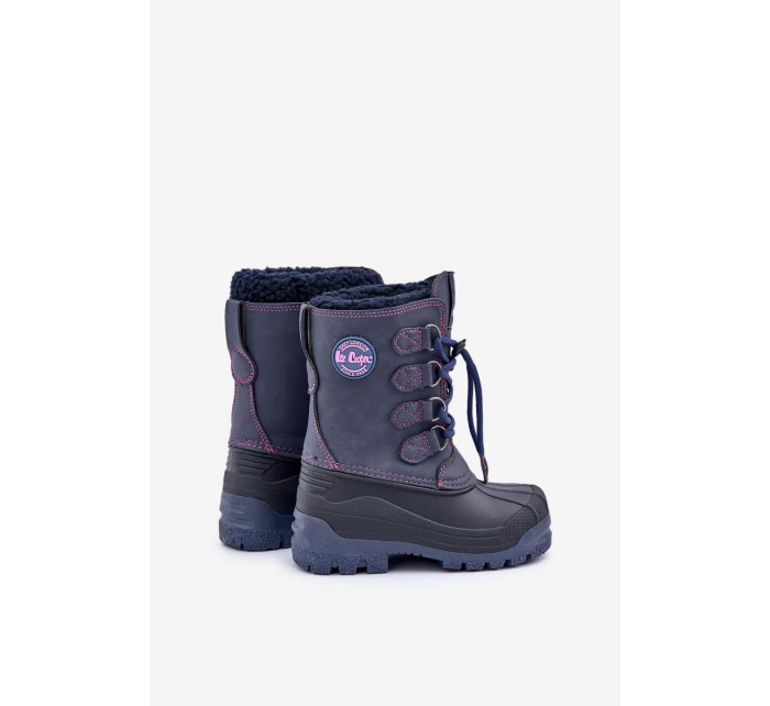 Vysoké Teplé Dětské Sněhule Se Stahováním Modré Lee Cooper LCJ-24-44-2843K