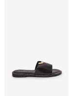 Dámské Pantofle Eko Kožené S Ozdobnými Oranžové model 21689341 - Boto