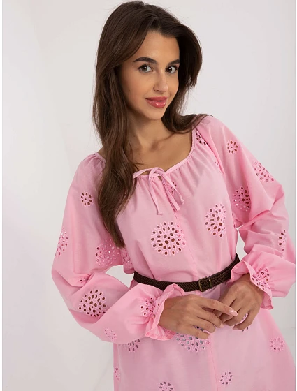 Bluzka LK BZ model 20470421 różowy - FPrice Bluzka LK BZ model 20470421 różowy - FPrice