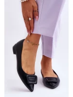 Klasické baleríny s zdobením černe Rivea Klasické baleríny s zdobením černe Rivea