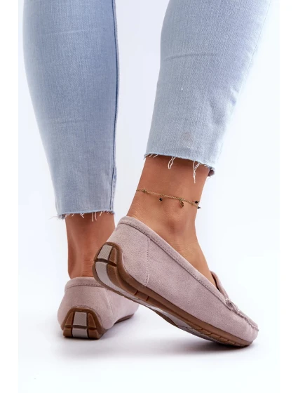 Dámské semišové mokasíny Purple Lenvie Dámské semišové mokasíny Purple Lenvie