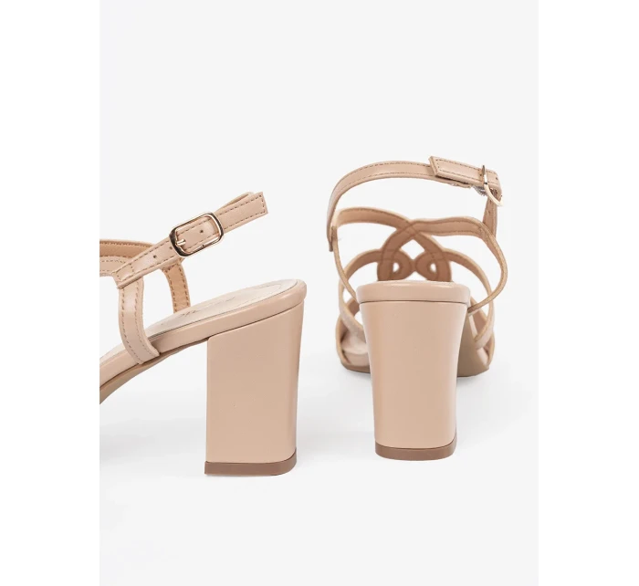 Klasické dámské  sandály hnědé Obcas