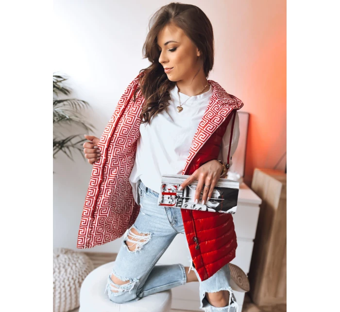 Dámská vesta CRISTINA červená FashionStreet TY3471 Dámská vesta CRISTINA červená FashionStreet TY3471