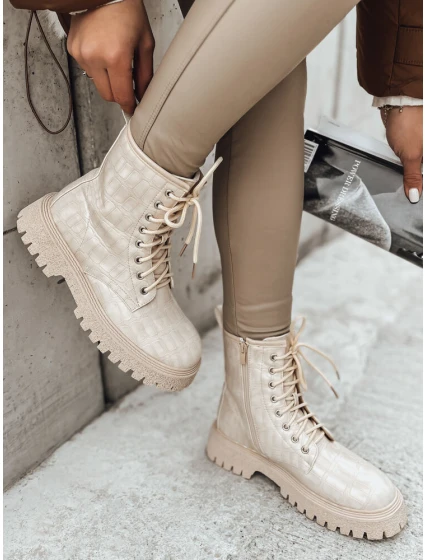 Dámské boty béžové Dstreet model 21972027 - FashionStreet