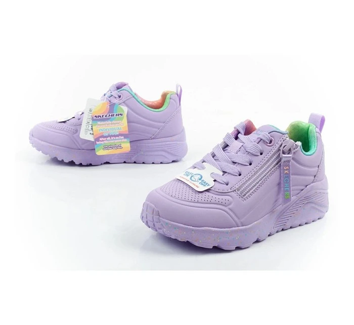 Dětské sportovní tenisky Skechers Uno Lite fialové pohodlné