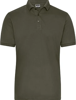 JN Pánské pracovní elastické bio polo Solid 02. olive model 22531956 - Daiber