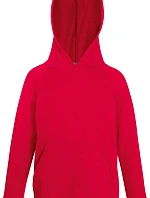 Fruit of the Loom Kids Lightweight Hooded Sweat Dětská mikina s kapucí 16.2009 red