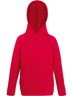 Kids Lightweight Hooded Sweat Dětská mikina s kapucí model 22421698 red - Fruit of the Loom