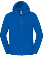 Fruit of the Loom Iconic Premium Hooded Sweat Jacket Mikina s kapucí z těžké bavlny 16.2286 royal blue Fruit of the Loom Iconic Premium Hooded Sweat Jacket Mikina s kapucí z těžké bavlny 16.2286 royal blue