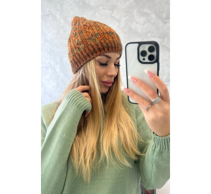 Fleecová čepice Melisa K241 red+olive Fleecová čepice Melisa K241 red+olive