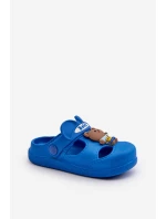 Dětské pěnové žabky s ozdobou modré Opleja Dětské pěnové žabky s ozdobou modré Opleja