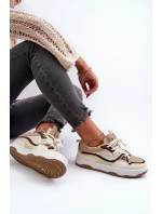 Dámské tenisky na platformě hnědé model 21656953 - Boto Dámské tenisky na platformě hnědé model 21656953 - Boto