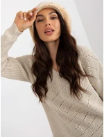 Czapka AT CZ BF model 21836654 jasny beżowy - FPrice