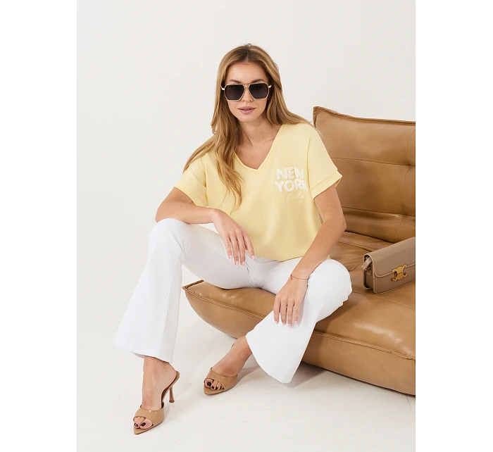 Bluzka RV BZ model 22102527 jasny żółty - FPrice