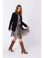 S337 Šifonové šaty s vázaným výstřihem - model 2 S337 Šifonové šaty s vázaným výstřihem - model 2