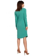 B017 Šaty s výstřihem - černé