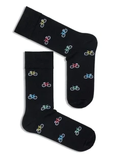 PÁNSKÉ BAREVNÉ PONOŽKY MALÉ JÍZDNÍ KOLA 0125.043