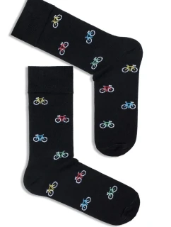 PÁNSKÉ BAREVNÉ PONOŽKY MALÉ JÍZDNÍ KOLA 0125.043