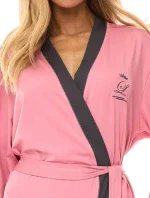 L&L 2505 dlouhý dámský viskózový župan M-2XL