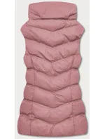 Růžová péřová dámská vesta (5M719-46) Růžová péřová dámská vesta (5M719-46)