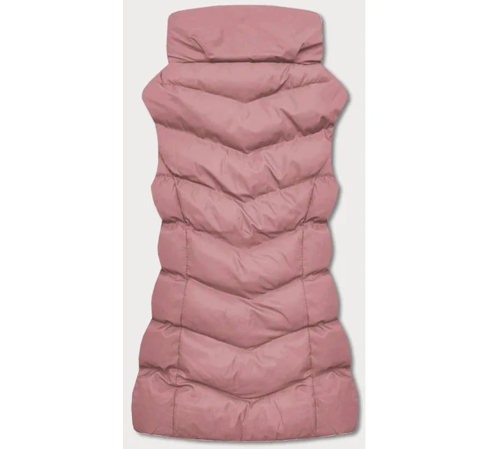 Růžová péřová dámská vesta (5M719-46) Růžová péřová dámská vesta (5M719-46)