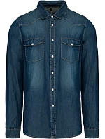 K Denim košile s dlouhým rukávem 20.K blue model 22509903 - Kariban K Denim košile s dlouhým rukávem 20.K blue model 22509903 - Kariban