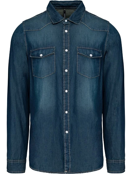 Kariban K 519 Denim košile s dlouhým rukávem 20.K519 blue jean Kariban K 519 Denim košile s dlouhým rukávem 20.K519 blue jean